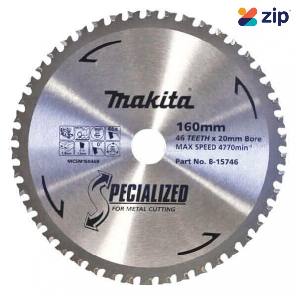 Makita B-15746 - 160 X 20 X 46T Metal Cut Blade Makita Accessories